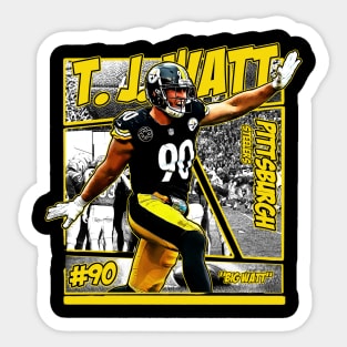 TJ Watt // Comics Retro 90s Sticker